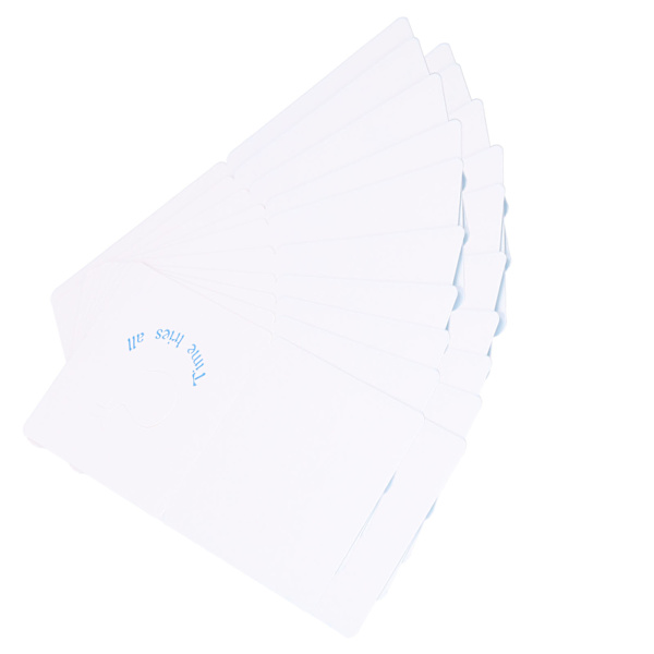 20 stk. lykønskningskort i én farve til at sende lykønskningsgaver Tilbehør 20 x 8,5 cm Blå delfin