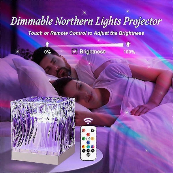Norrsken Aurora Projektorlampa, 18 Färger Belysning Galax Projektor Stämningsbelysning, Fjärrkontroll