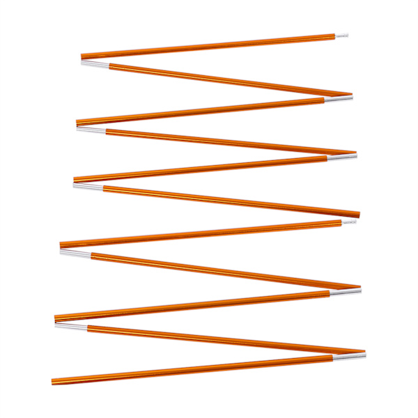 2 stk Utendørs aluminiumslegering telt bygning støttestang stangstang for fotturer Camping gull