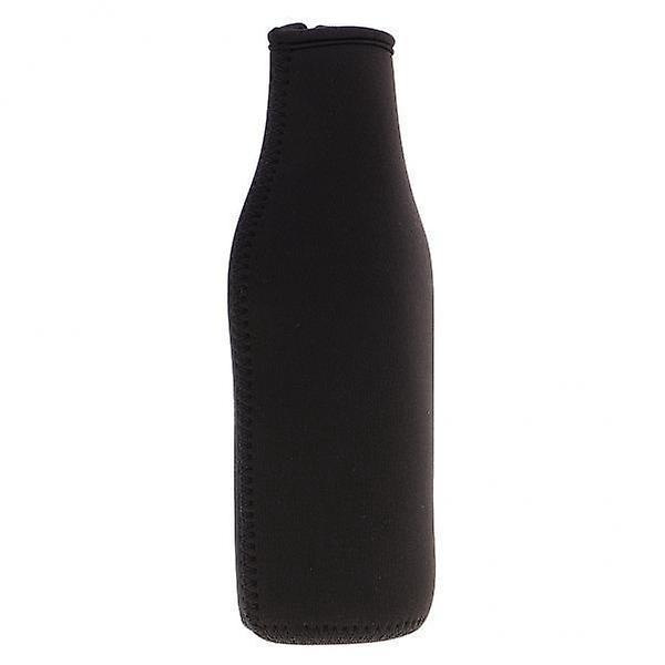 2 x Neopren 330ml Öl Läskburk Ärm Flaska Isolerad Skydd Kylare Svart