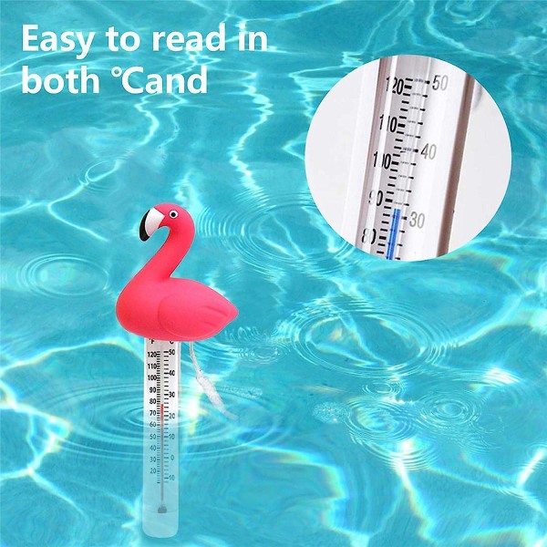 Flamingo flytande pooltermometer för inomhus- och utomhuspooler och spa