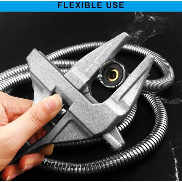 Adjustable Wrench 6-68mm Adjustable Wrench Short Handle Large Openings Ultra-thin and Lightweight Plumbing Tool Wrench White