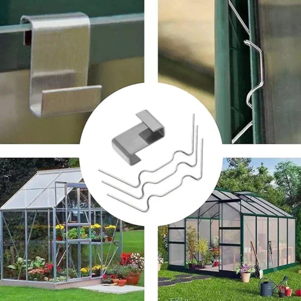 60-delers drivhusklemmer for glass, drivhus i rustfritt stål vinner