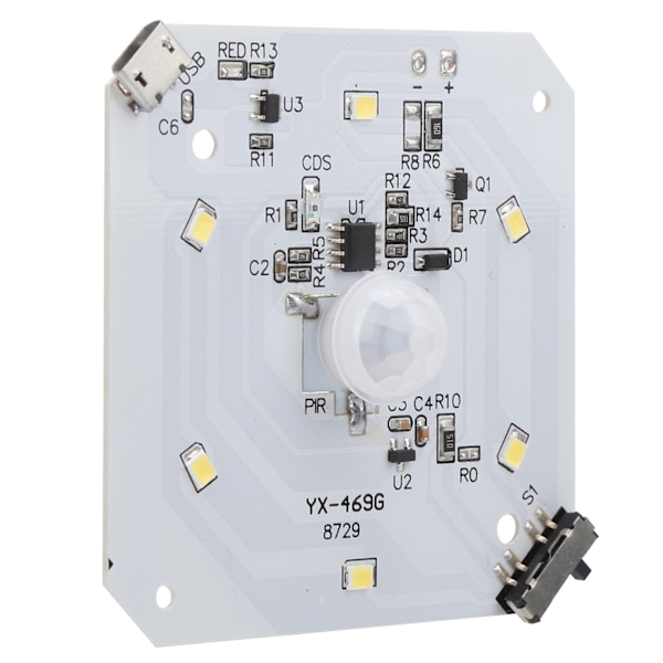 Integrert lampebrettkontroll ABS oppladbar med 2 gir sensor for dekorasjon