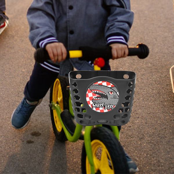 Utomhuscykelskoter Söt Frontkorg Cykelcykelshoppinghållare för barn Barn Svart