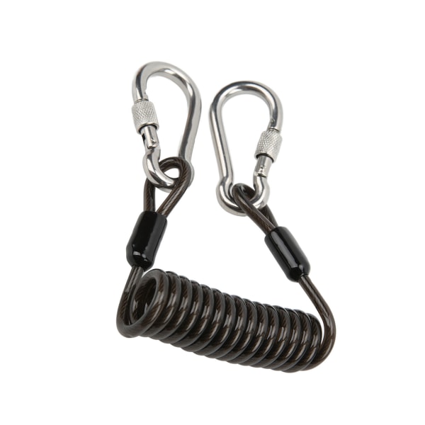 Dykkerkamera Anti-Lost Spring Coil Lanyard Rustfri Hurtigudløser Spænde Dykker Værktøjer