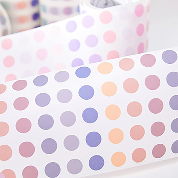 60mm 3m Längd Pricketiketter Tejp Runda Kodningsetiketter Tejp för Dagböcker Scrapbooking