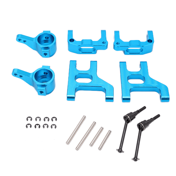 RC drivakselsett RC svingarm drivaksel styreplate oppgraderingstilbehør for TAMIYA CC01 blå