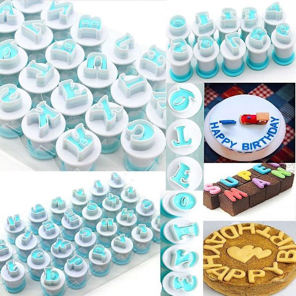 Evästeleikkurisarja - 26 kpl Muodollinen DIY-keksileivontamuotti Fondantille (Isot kirjaimet)