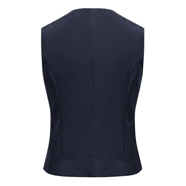 Formell Vest for Forretningskvinner, V-Hals, Blå, Ensfarget, Kontor