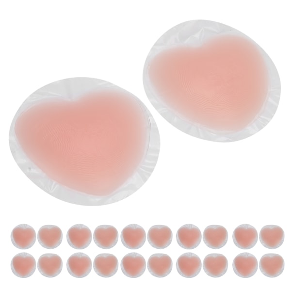 10 par silikone brystvortebetræk blødt bryst klistermærke stropløs brystpasta selvklæbende nøgen bh