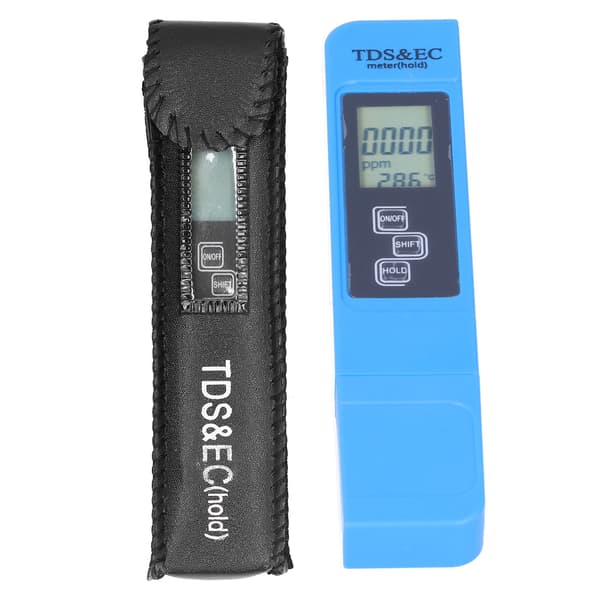 0-9999 ppm TDS/EC-tester Bærbar vannkvalitetsmonitor Testpenn Multifunksjonelt testinstrument