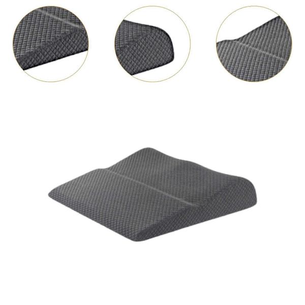 Benhöjdskudde Portabel Ergonomisk Memory Foam för Läsning Hem Sovrum-Grå- Grå