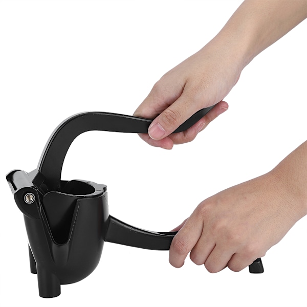 Aluminiumlegering Hand Squeezer Citron Citrus Juicer Manuell Fruktpress Squeezer Extractor VerktygSvart