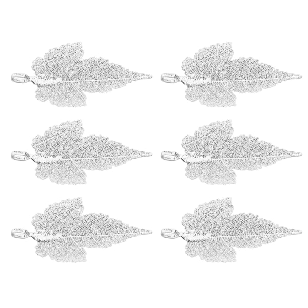 6 st Lövhängen Snygga väderbeständiga lövhänge tillbehör för smycketillverkning DIY-örhängehalsband