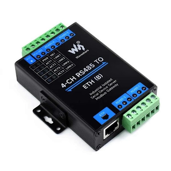 Industriel isoleret 4CH RS485 til ETH Ethernet-konverter