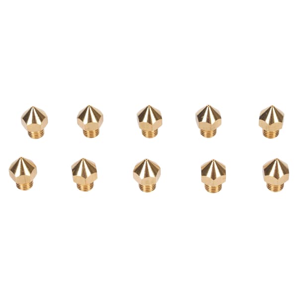 10 stk. 3D-printer messingdyser 0,4 mm MK8 til CR 10 Pro ekstruderingsspidser