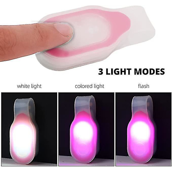 Hands-Free Magneettiset LED-valot hoitajille, lääkäreille, vaellukselle, koiranulkoilutukseen ja juoksuun, punainen