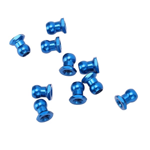 10 STK RC Kulemutter Aluminiumlegering Kulehode RC Låsemutter for Tamiya 53640 1/10 Serie RC Biler