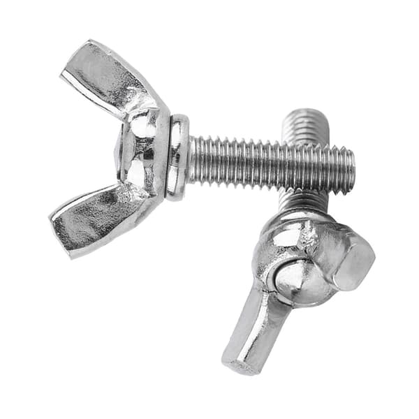 5 stk. pose 304 rustfrit stål vingemøtrikker bolte vingebolt maskintilbehør (M5 * 16mm)