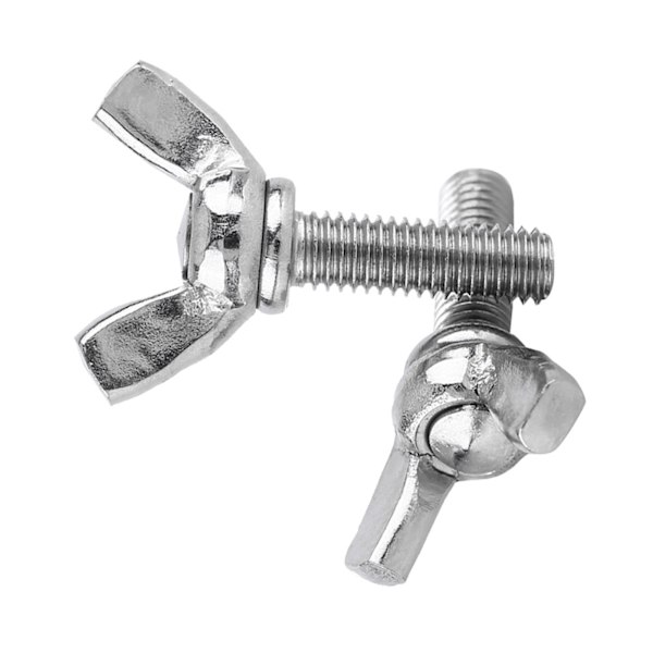 5 stk. pose 304 rustfritt stål vingemutterbolter vingebolt maskintilbehør (M5 * 16mm)