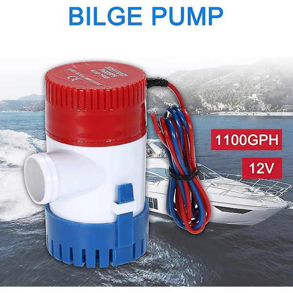 DC12V DC Elektrisk Dränkbar Pump Mikro Länspump Marin Dräneringspump