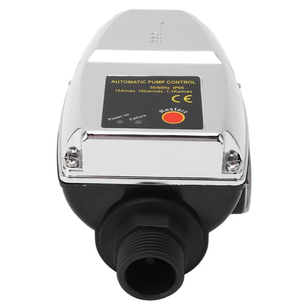 Vannpumperegulator Sølv Vanntett ABS-hus Intelligent Automatisk 10A Trykkbryterregulator