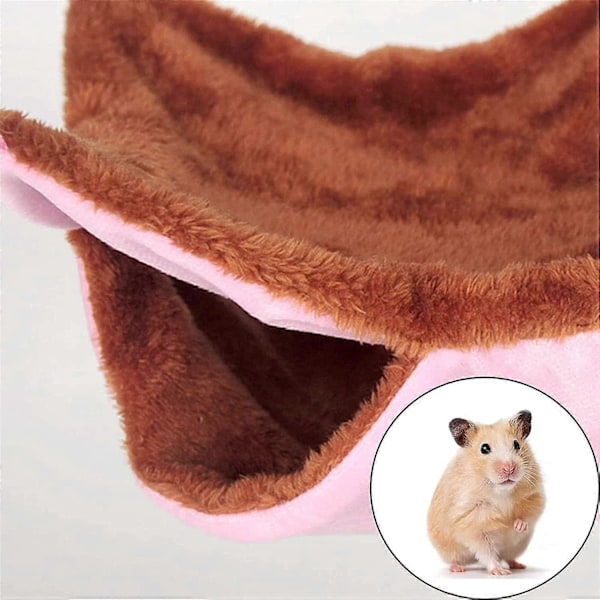 Dobbelt Lag Hamster Gynge Seng, Dobbelt Lag Hamster Hængende Rede, Dobbelt Hamster Gynge Rede, Hamster Hængekøje, til Små Dyr Leg og Sovning