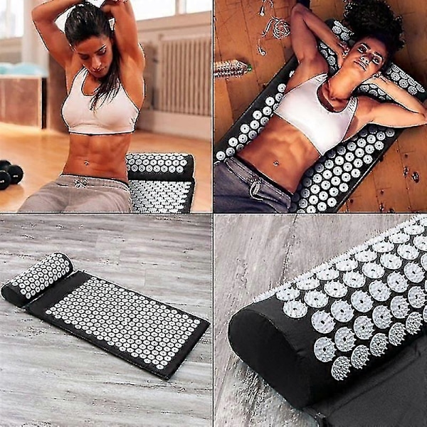 Sklisikker Akupressurpute Massasjepute Kroppssmerter Negler Fitness Pilates Treningspute Yogamatte Gavepose Applikator