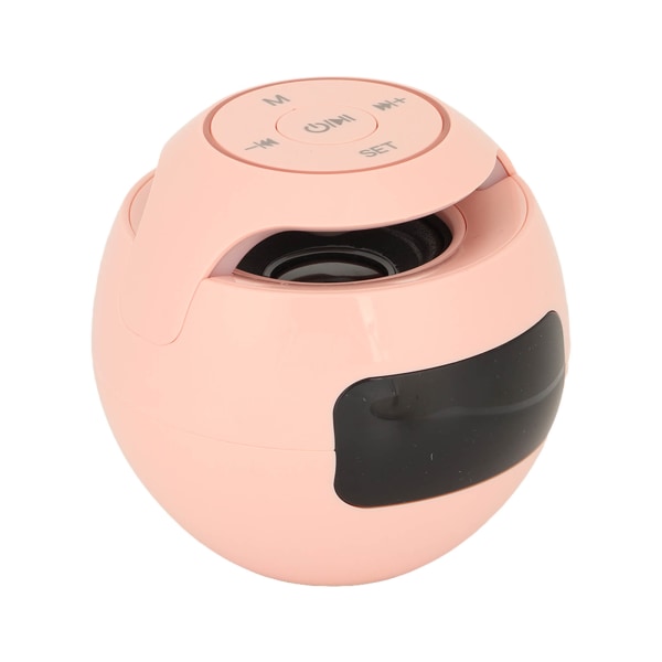 Bluetooth herätyskellokaiutin Värikäs Mini kannettava kotitalouksien langaton FM-radio ääni-ilmoituksilla Pinkki