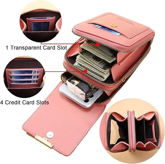 Women's Wallet with Removable Shoulder Strap