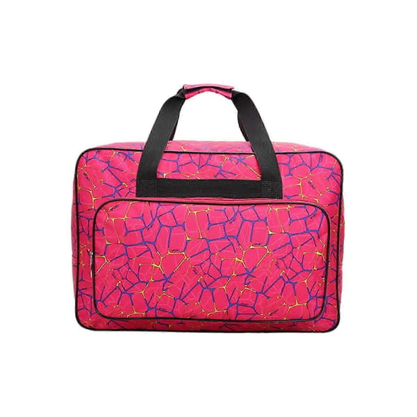 Let håndtaske Hjem Nylon Sy Tilbehør Symaskinetaske Rose red