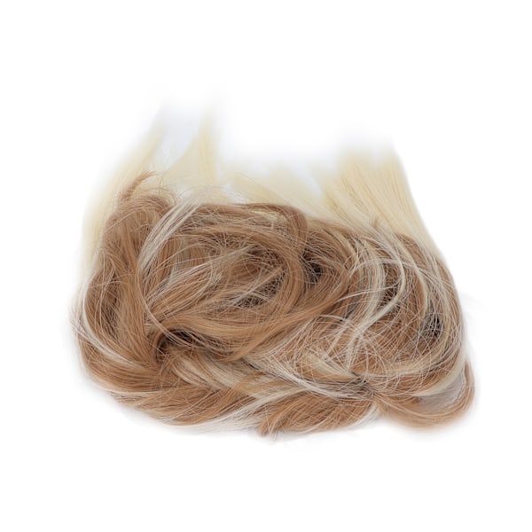 Sjuskete bolle hårstykke Tousled Updo Extensions Bølget Wrap Ponytail Hårstykker for kvinner jenterQ17-22H613#