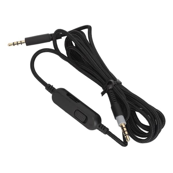 Hodetelefonkabel 3,5 mm Plugg Erstatningshodetelefonledning med Inline Mute Volumkontroll for HyperX Cloud Mix for G633 G933