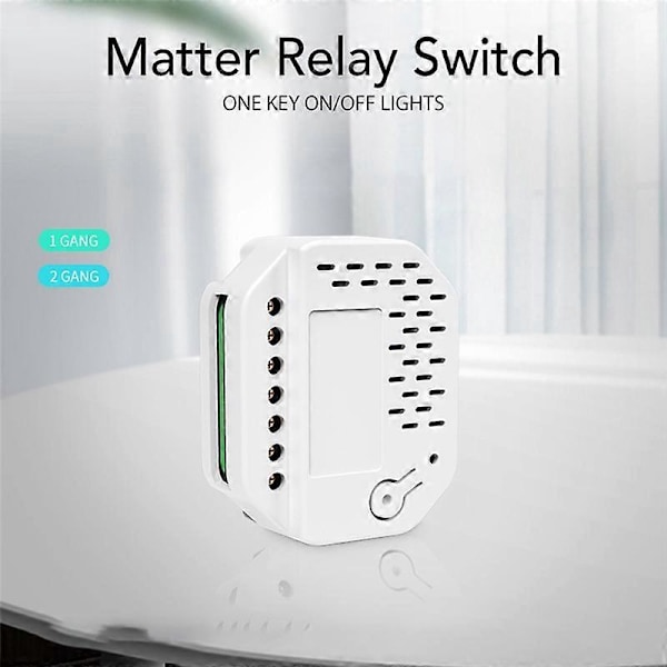 Tuya Matter WiFi Smart Switch Modul Relæ Fungerer med