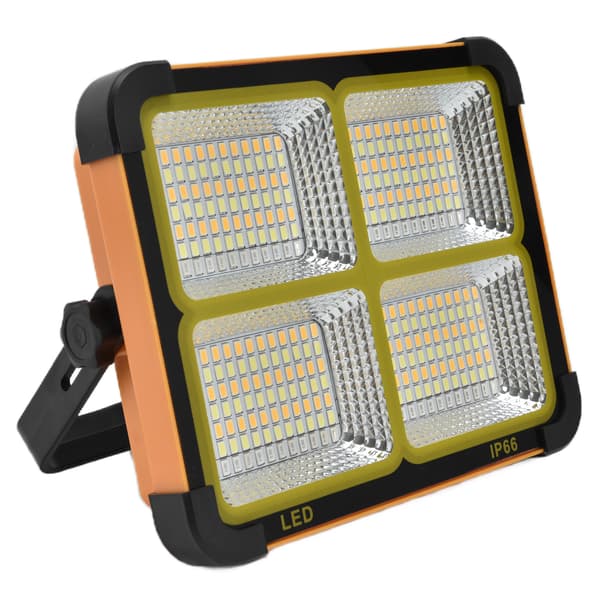 Solar arbeidslys LED oppladbart 4 moduser 1000W vanntett bærbart utendørs arbeidslys for camping