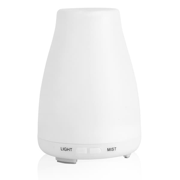 Aroma Diffuser Luftfugter til Skrivebord med LED Natlys til Hjemmekontor 200ml 100‑240VEU Stik