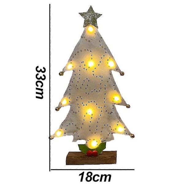 Bordplate LED Juletre, Lysende Juletre for Skrivebord