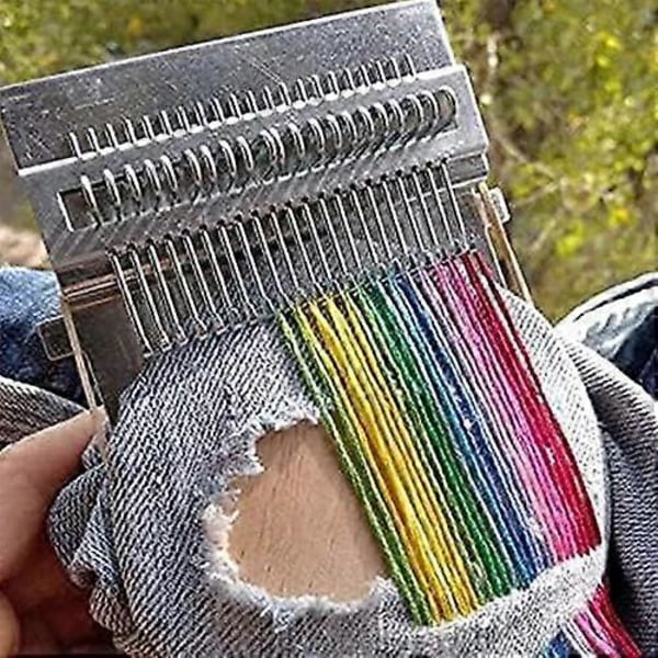 Pieni kangaspuiden tyyppinen kutomatyökalu, 28 koukkua puinen kätevä parsinneula puinen DIY-kutomatyökalu