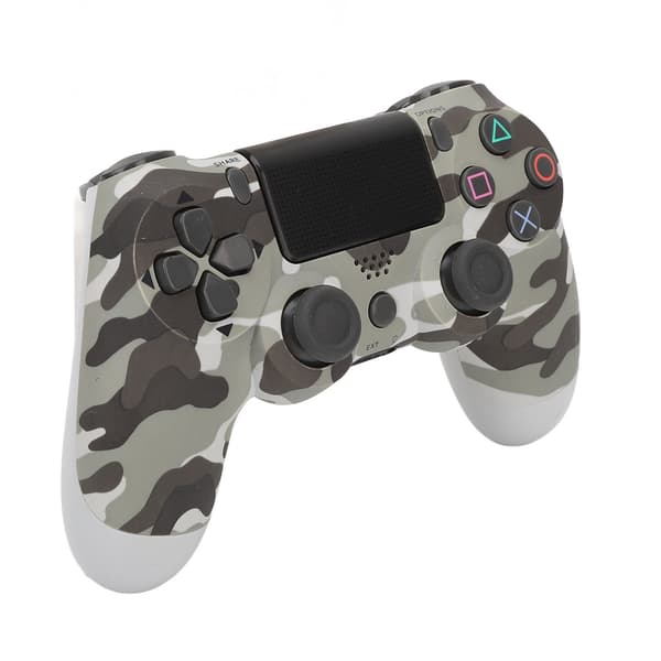 Spelkontroll Dubbel Vibration Känslig Trådlös Kontroll Gamepad för PS4 Slim Pro för PS5 Kamouflage Grå