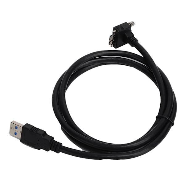 Micro-B hane till USB-A 3.0 hane kabel sladd vinkelanslutning adapterkabel 1,2 m svart