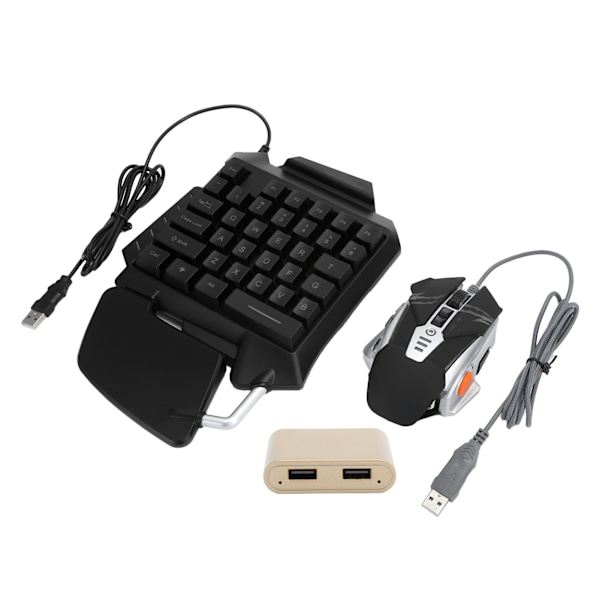 3 stk. perifer utstyrt kablet tastatur mus konverter utstyr USB universal for Android, for IOS