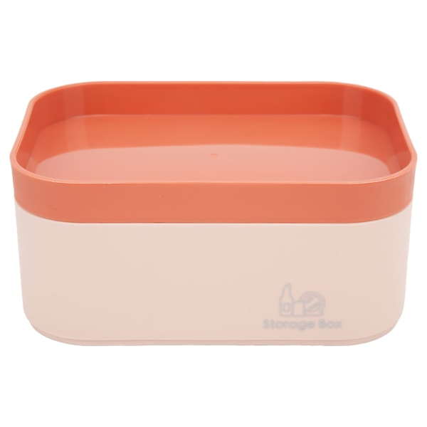 Förvaringslåda 6 rutnät design rosa enkel mini skrivbords sminkorganisatör med lock för smycken kosmetika brevpapper