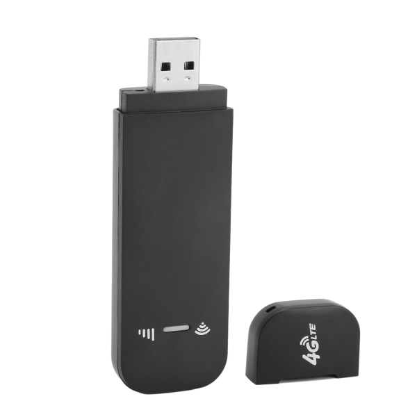 Mobiili WiFi Hotspot 4G LTE 150Mbps USB kannettava WiFi-reititin SIM-korttipaikalla ulkomatkailua varten musta