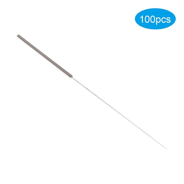 100 st/förpackning Engångs Akupunkturnål Rostfritt Stål Steril Nål 0.25 x 25