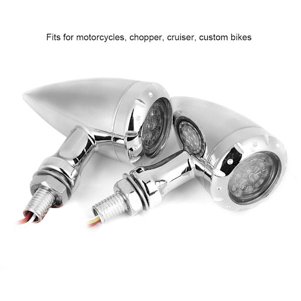 2 st motorcykel 10 mm blinkers LED-blinkers