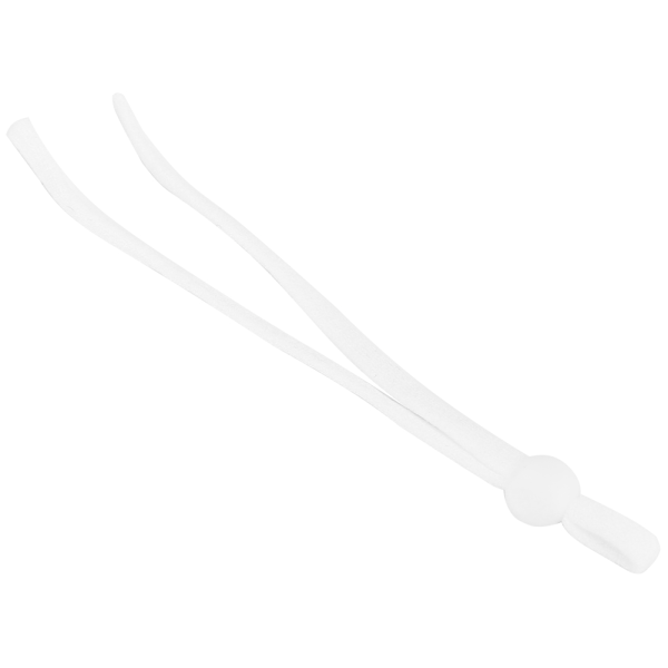 200 st Elastiska band Justerbart spänne Stretchy Earloop Rep strängsnöre för sömnad Vit platt