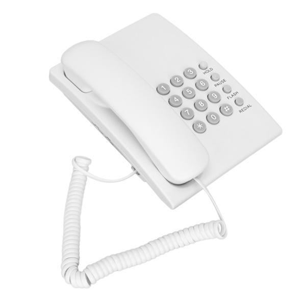 Bordtelefon til vægmontering - Genopkald af sidste nummer - P T-tilstand - Ledningstelefoner til hjem og hotel