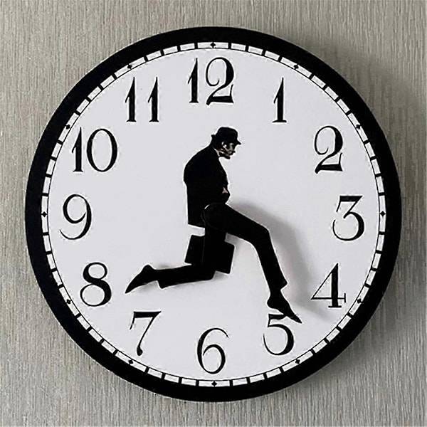 Walks Clock, Silly Walk Väggklocka, En Intressant Väggklocka kompatibel med Sovrum Kök Vardagsrum, Novel