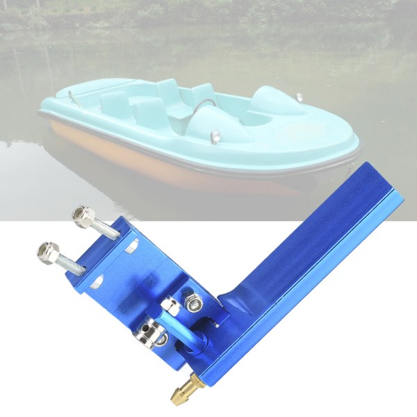 Aluminiumsror med vandindtag til RC Racing elektrisk båd model Marine (blå, 95 mm)